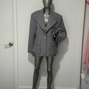 Gray Women's Blazer
